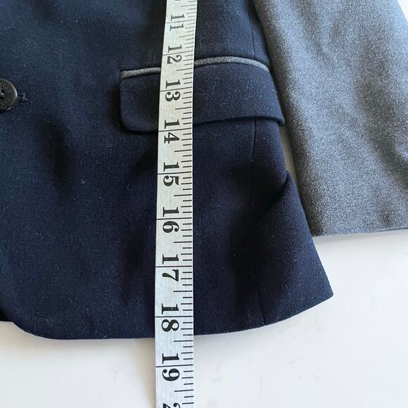 A.X.N.Y.  boys navy gray colorblock sport jacket suit blazer size 5 - Picture 7 of 8